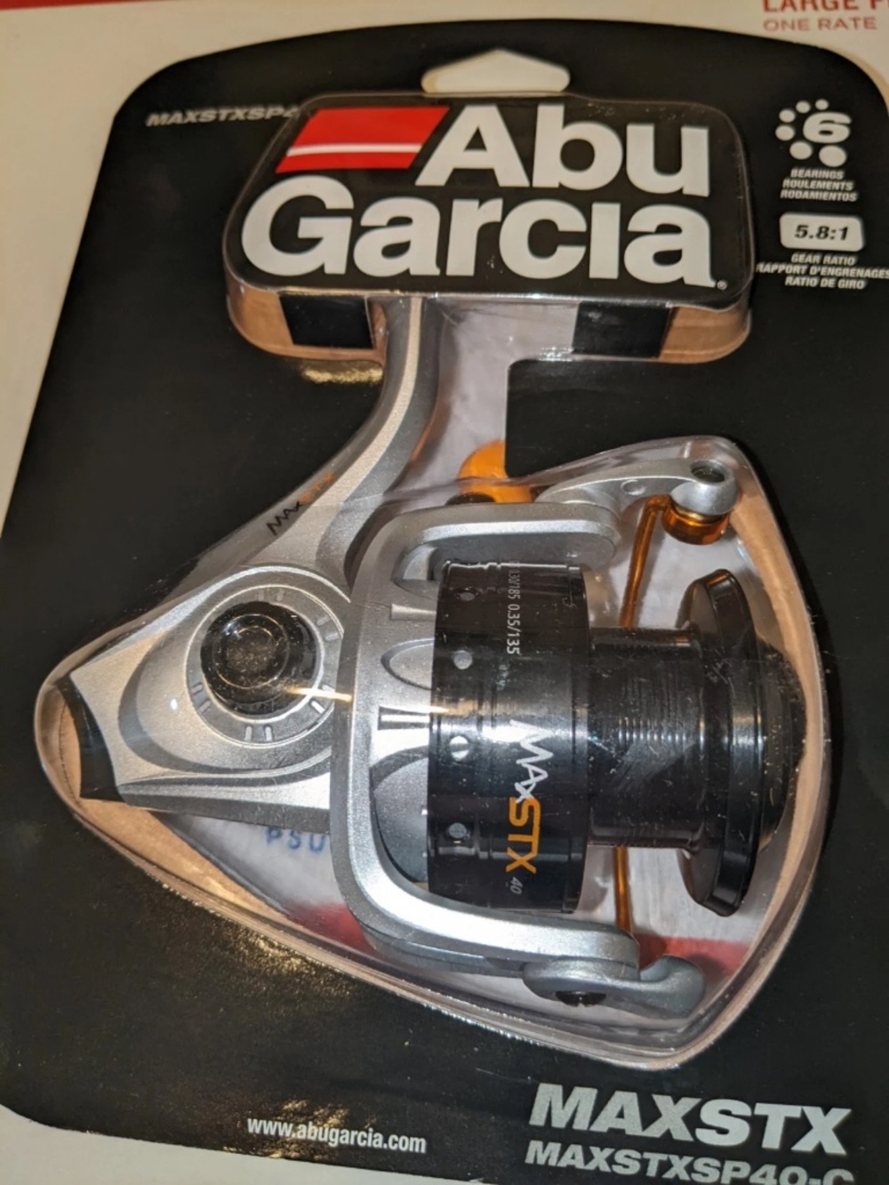 Abu Garcia Max STX Spin Spinning Reel - 5.8:1 - 40 Size MAXSTXSP40 NEW SEALED
